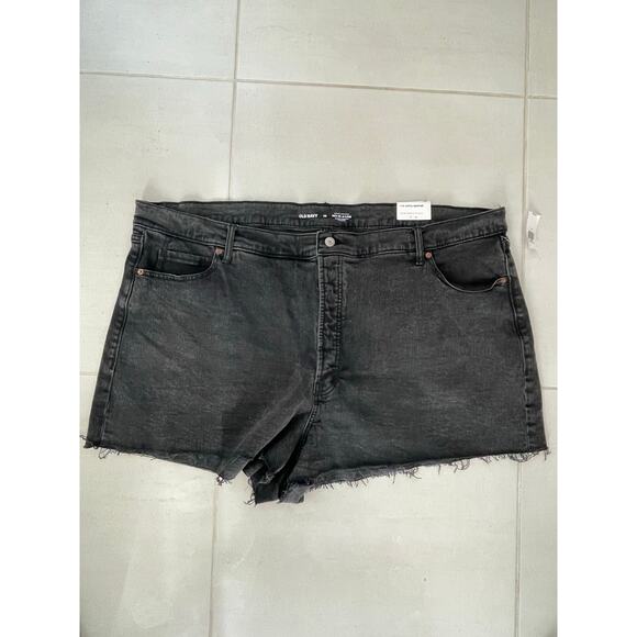 Old Navy Shorts Jean Denim Cut Off Sky Hi A-Line - Picture 1 of 11